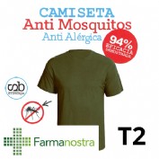 Camiseta antimosquitos stingbye camiseta m/corta   | talla t2 | color kaki
